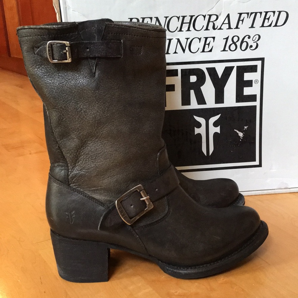 FRYE | Vera Short Boot Black 🖤 Leather Heeled Boots